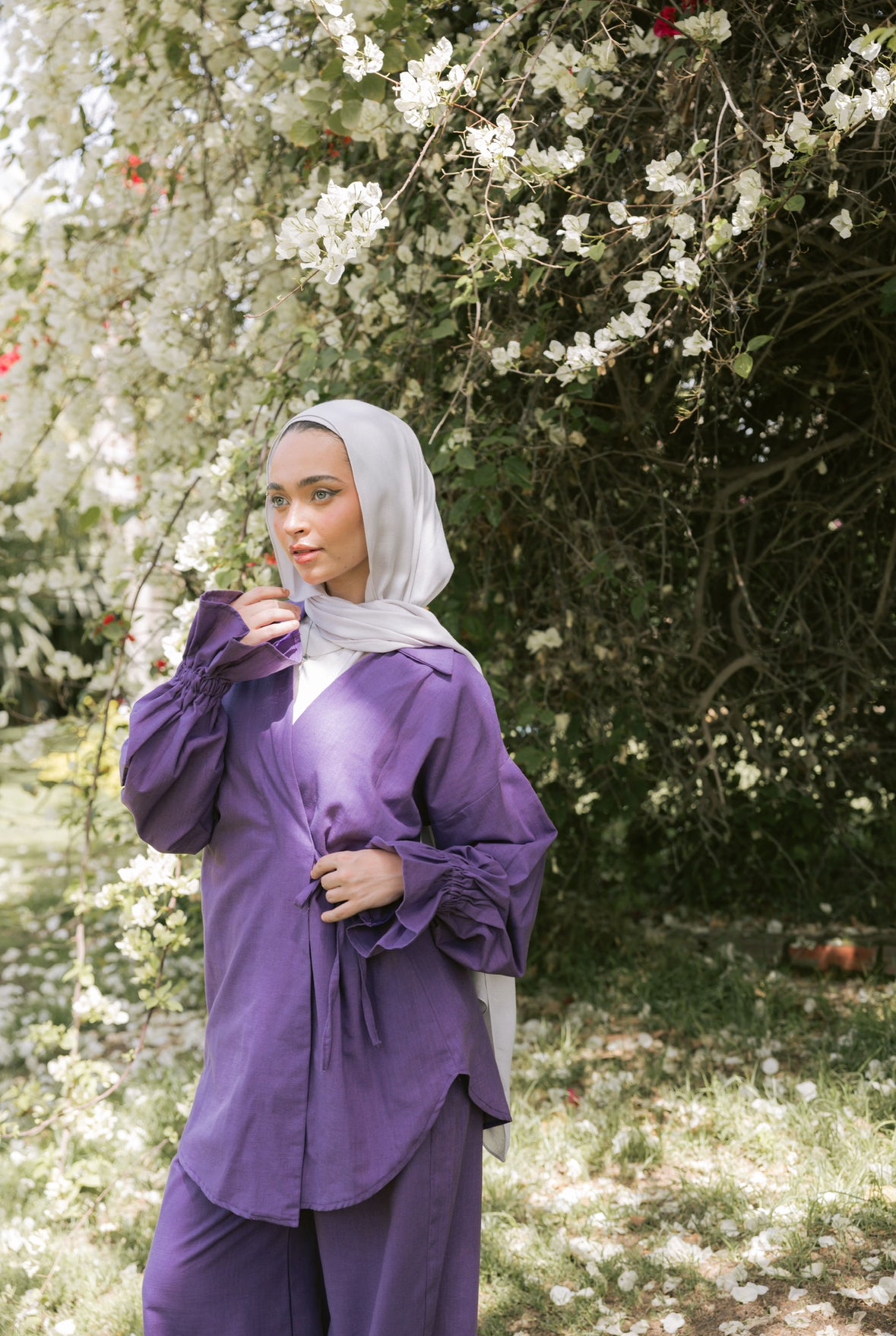 ASMC linen set in lavender