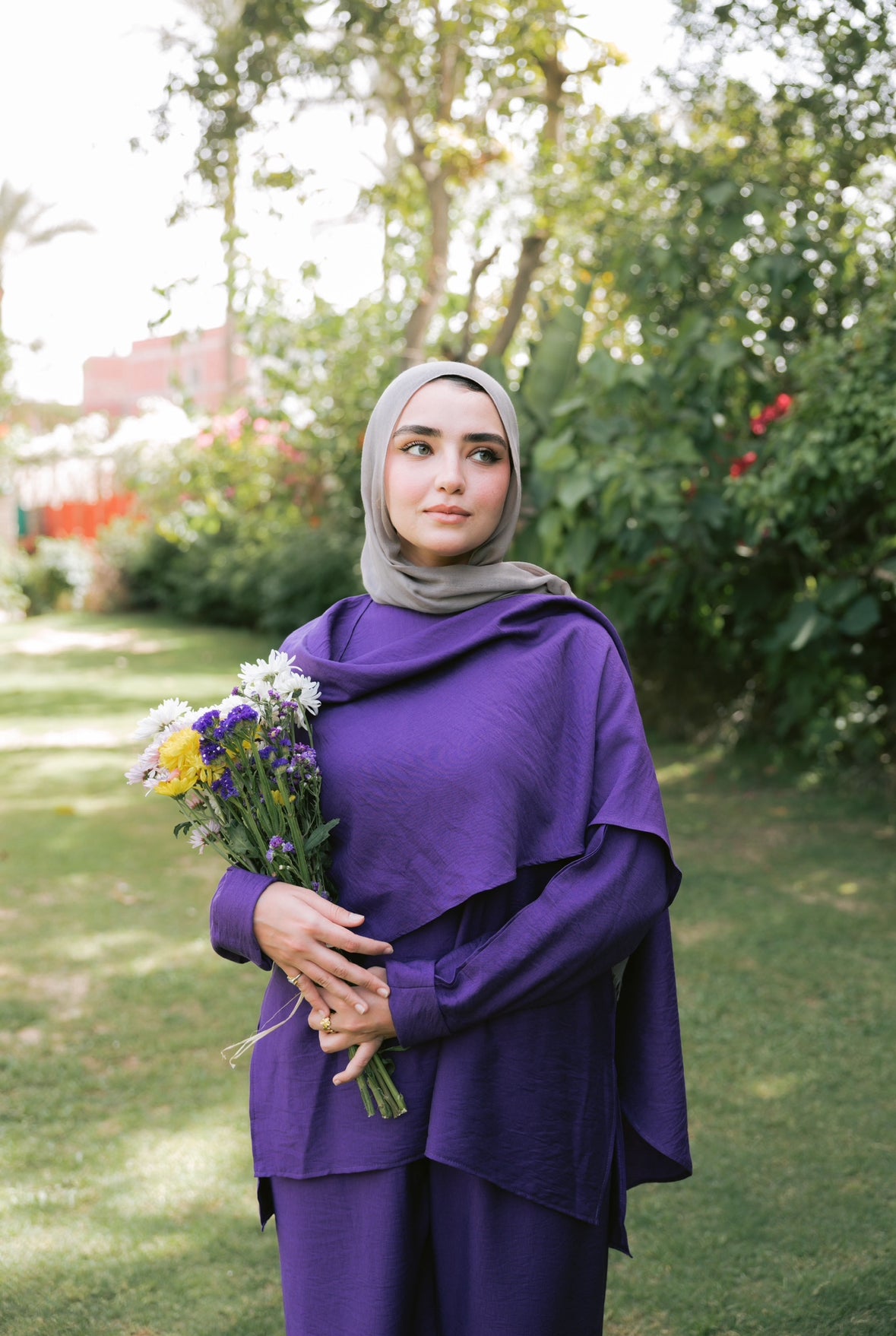 Dusk in linen set "Purple"