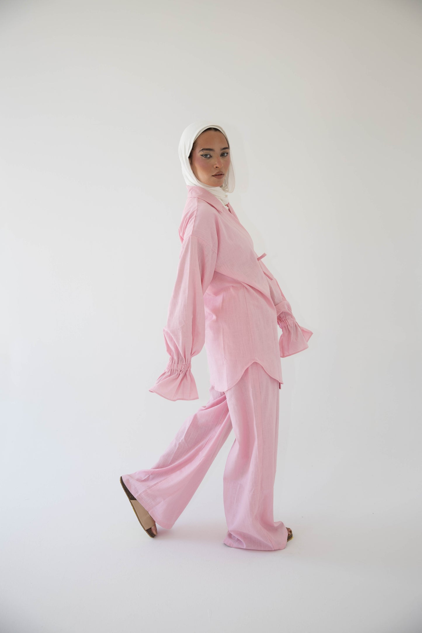 ASMC linen set in rose’