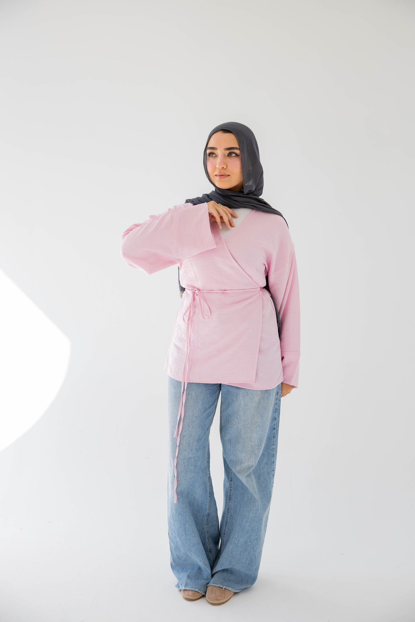 Luna wrap in Barbie pink