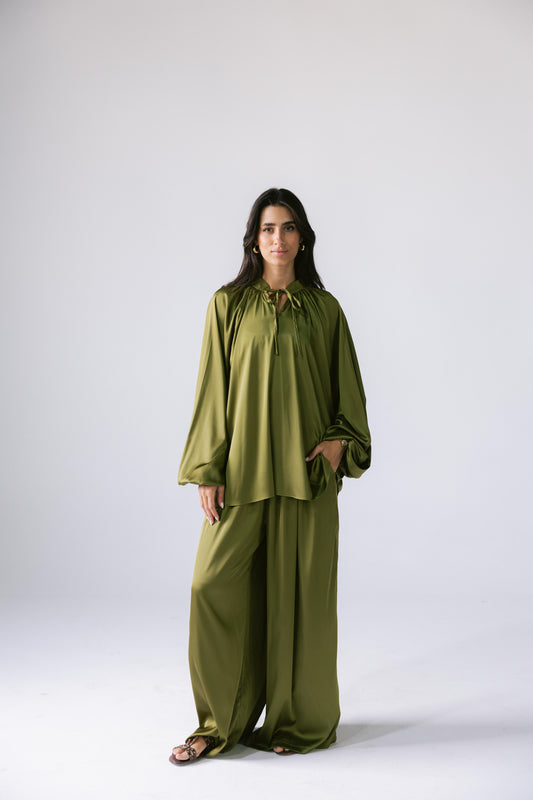 Satin Affair Set - Kiwi