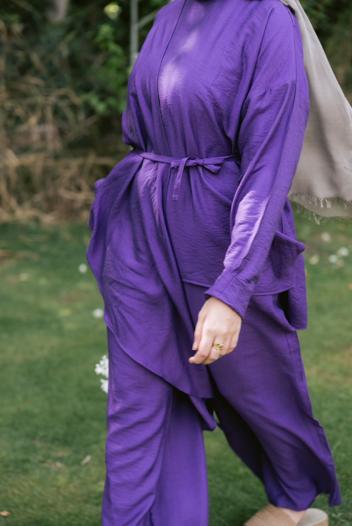 Dusk in linen set "Purple"