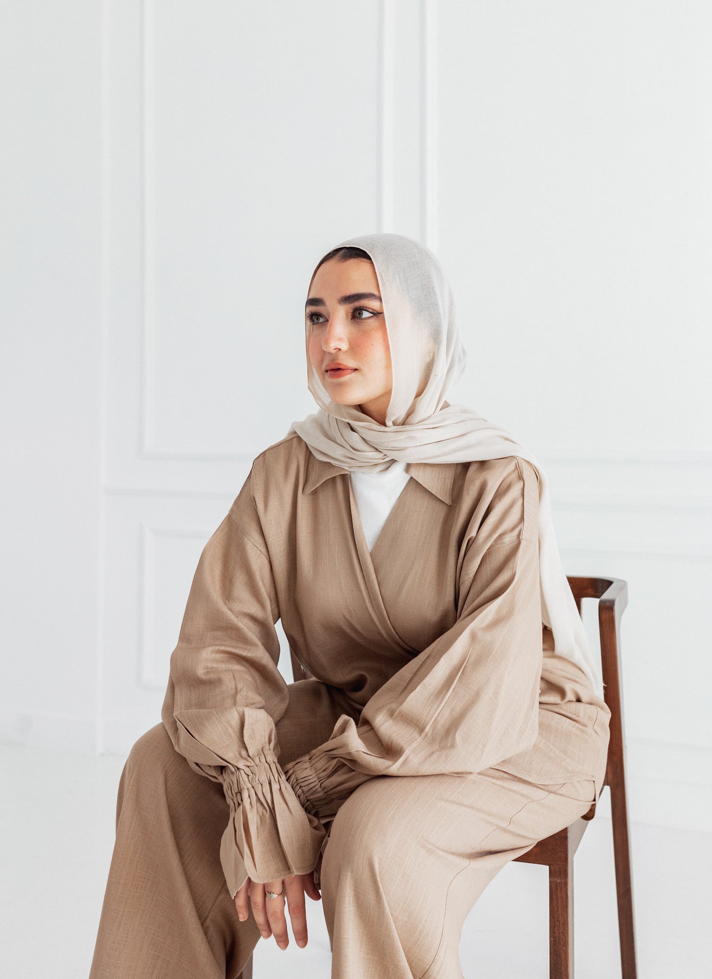 ASMC linen set in latte’