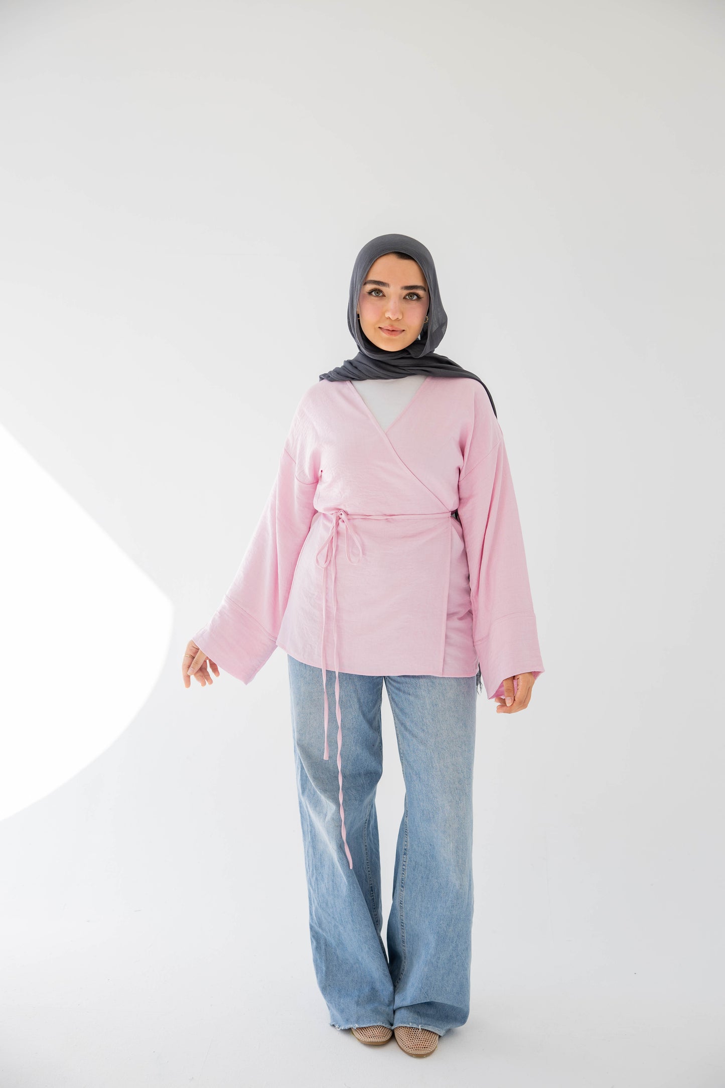 Luna wrap in Barbie pink
