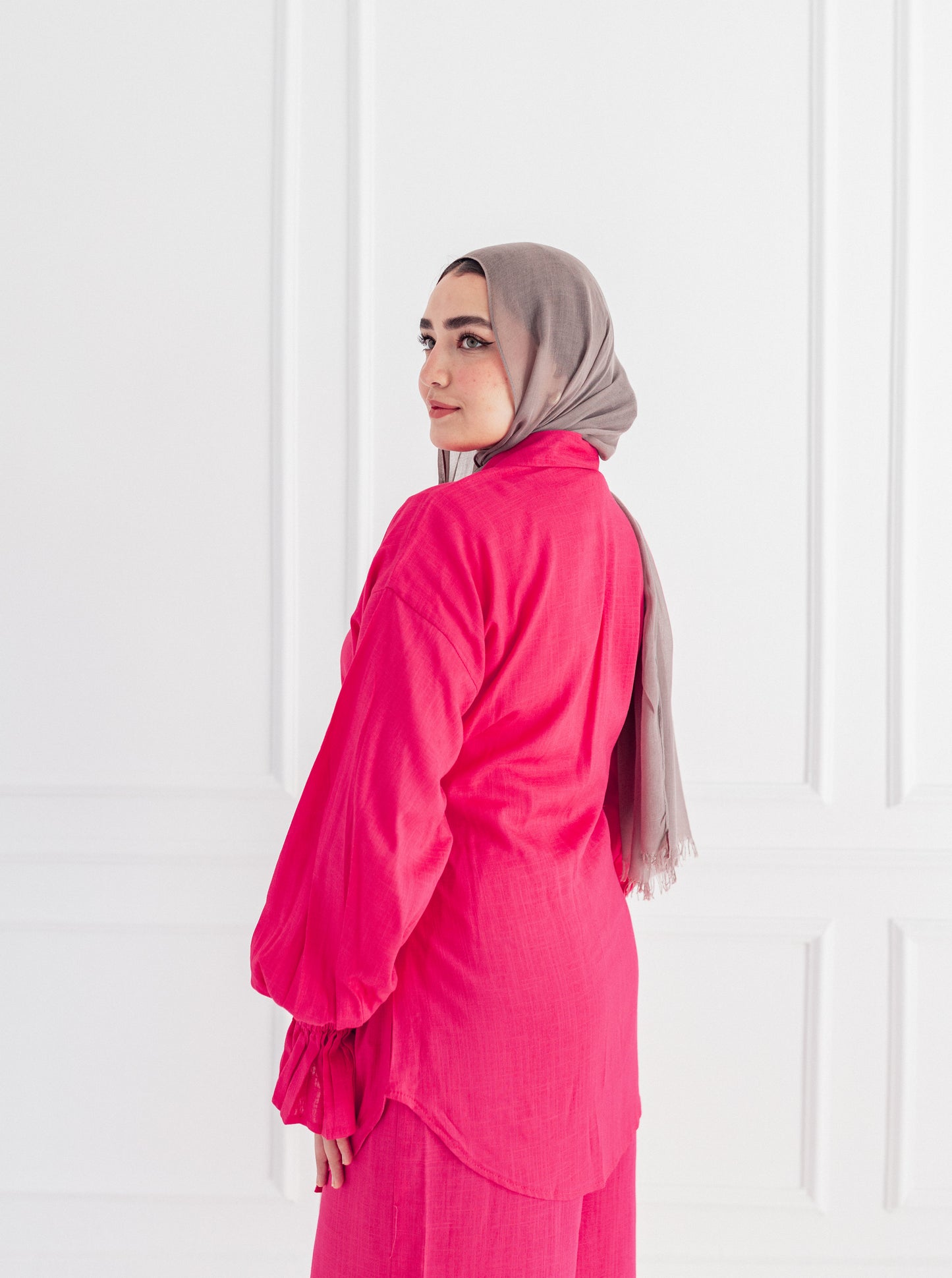 ASMC linen set in pink