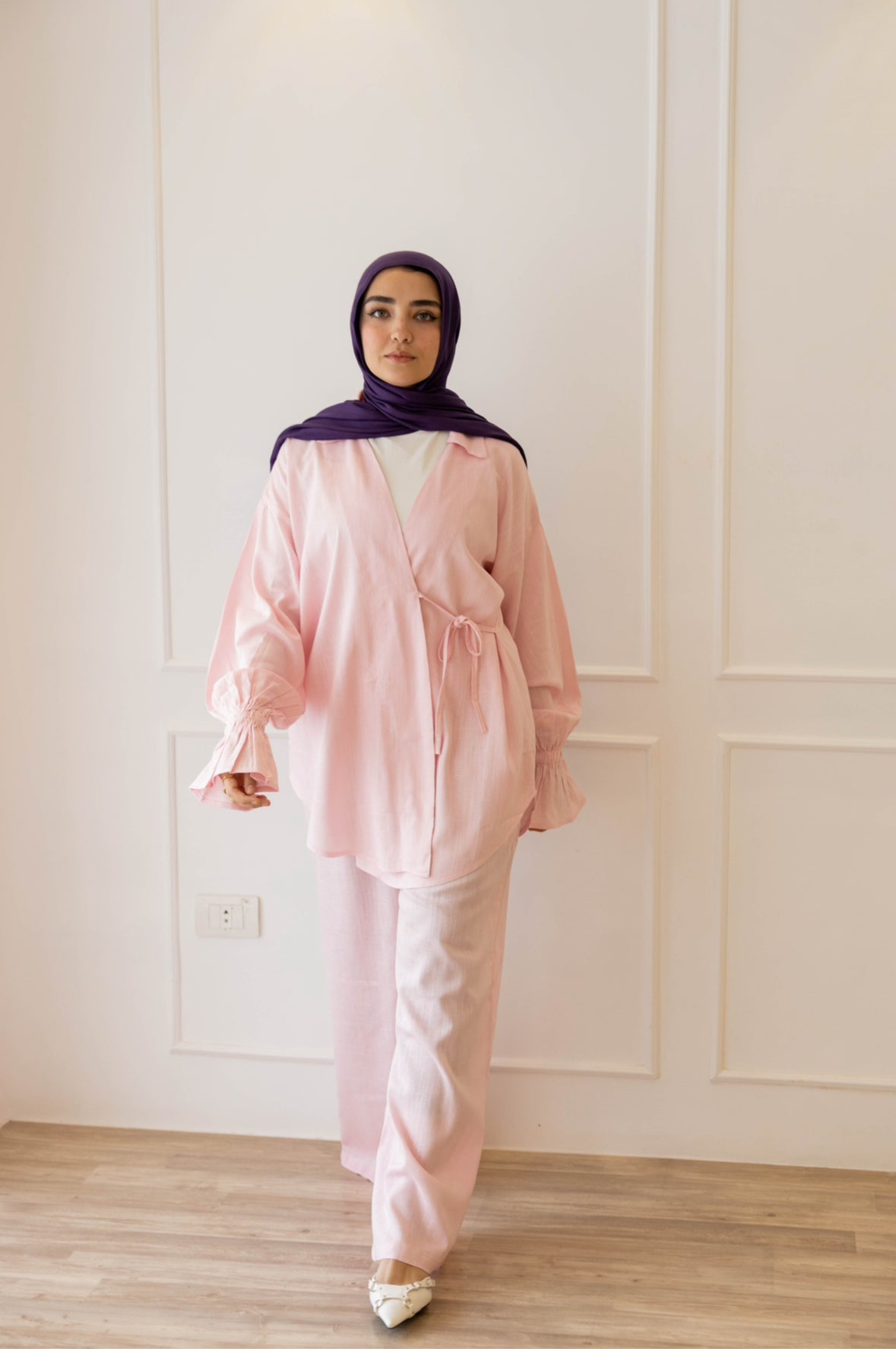 ASMC linen set in rose’