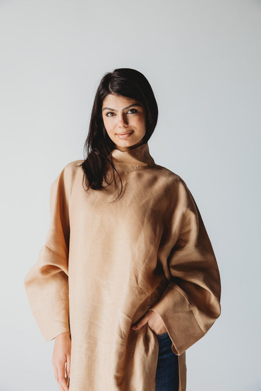 Pure Linen Luxe Drape - Sand