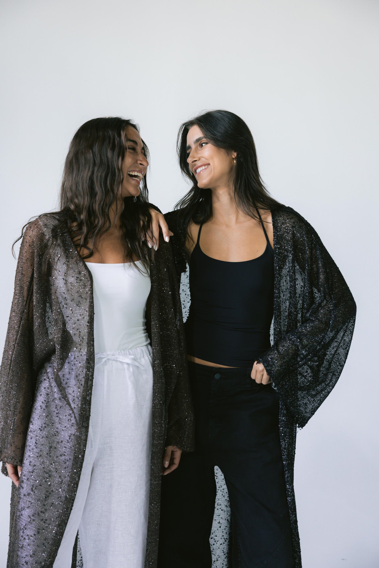 Midnight Crochet Cardigan - Brown