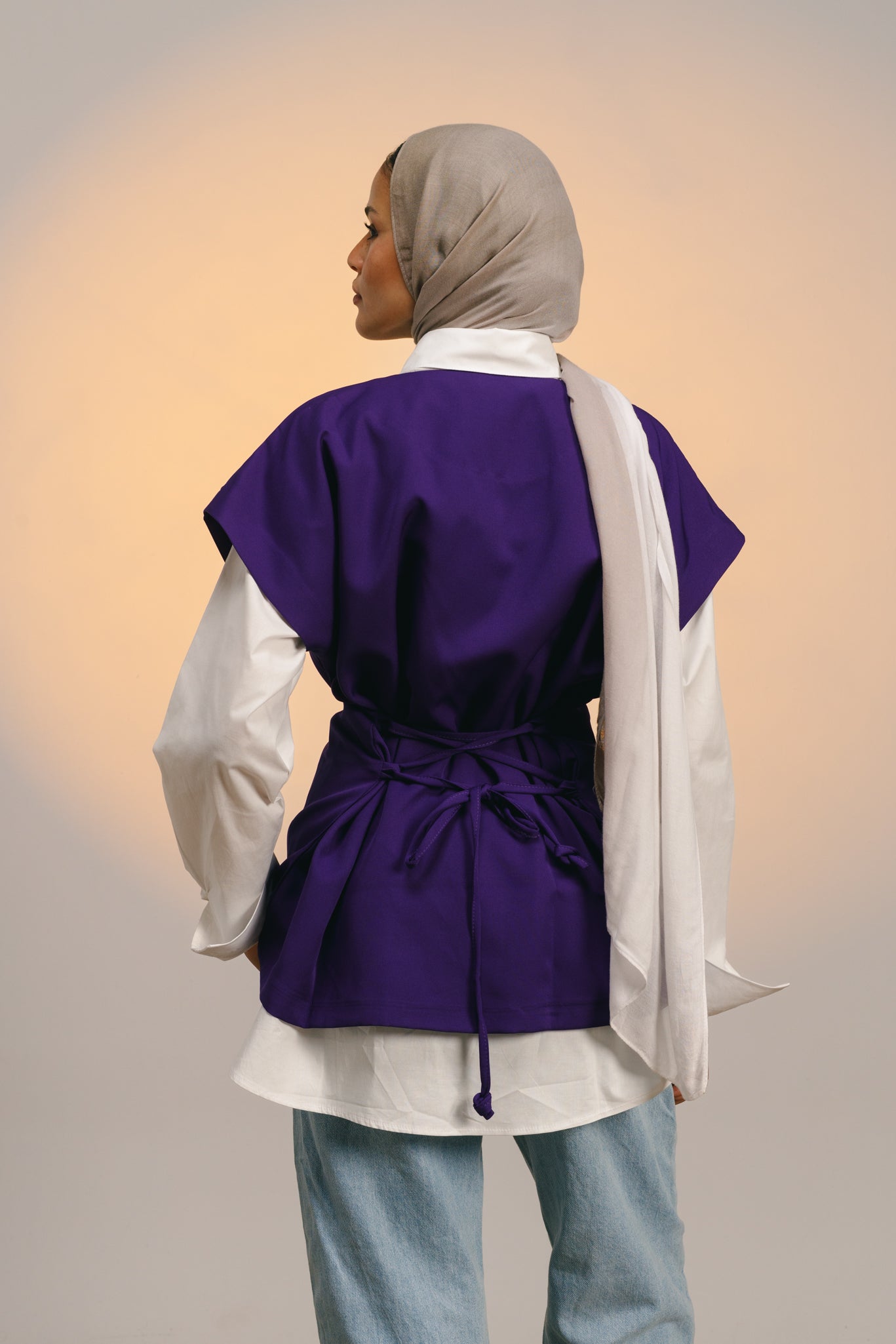 All in one vest - dark purple