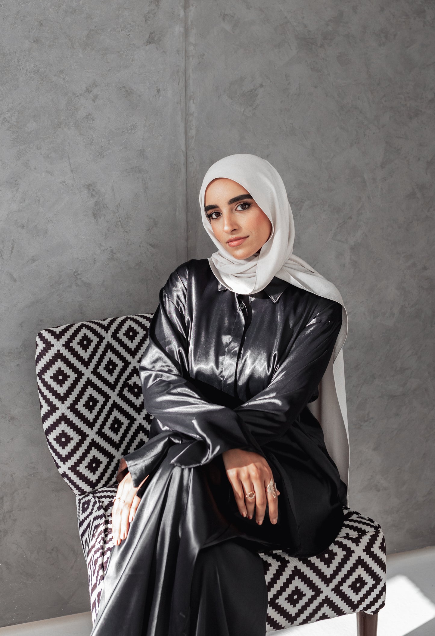 Love me silk set in black