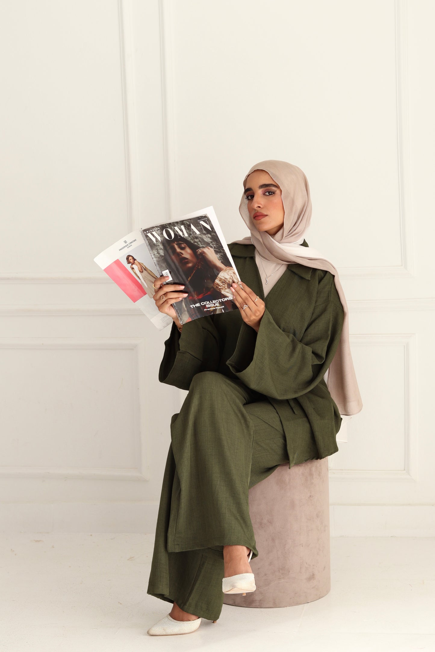 The practical set in deep olive