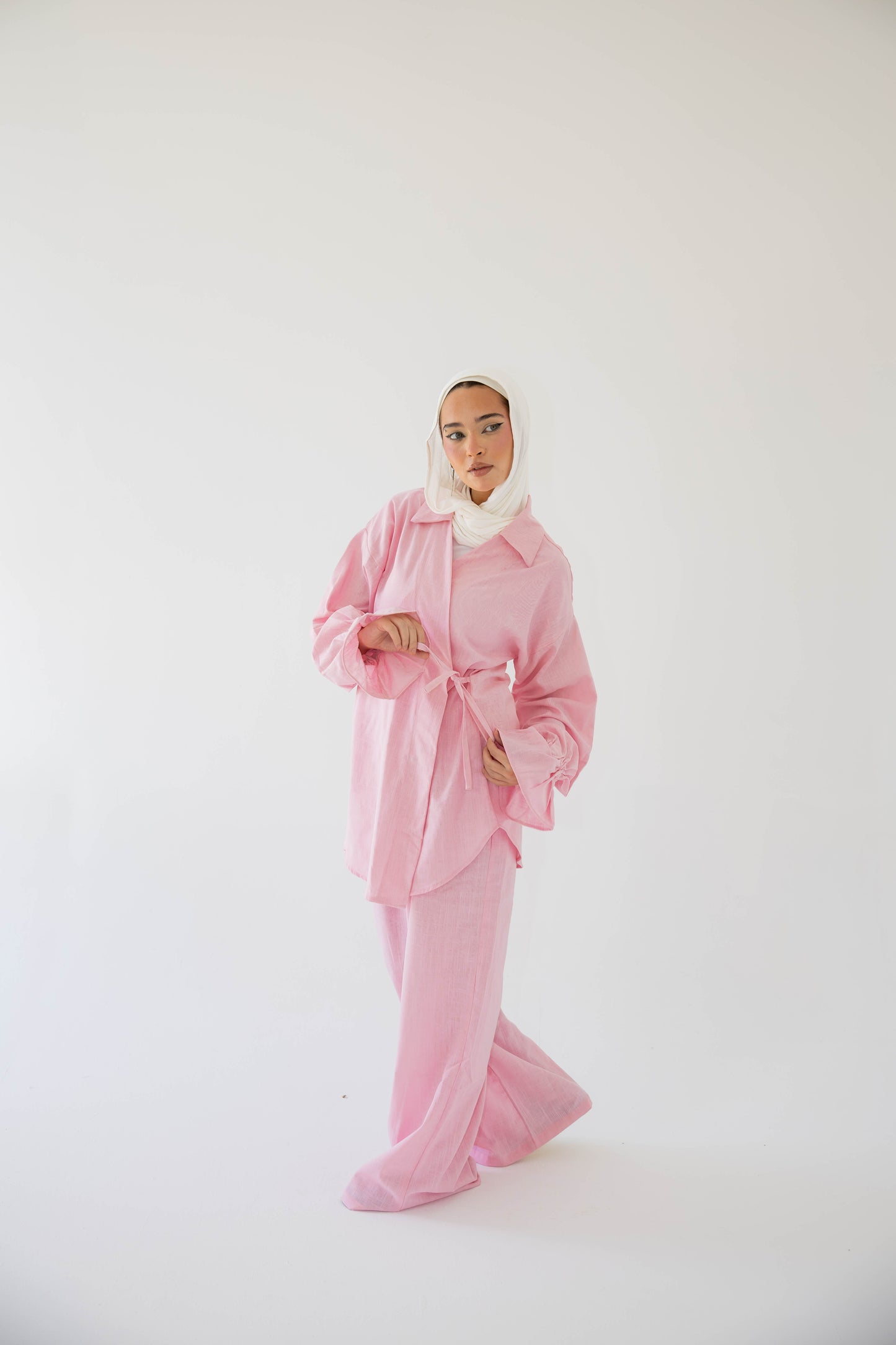 ASMC linen set in rose’