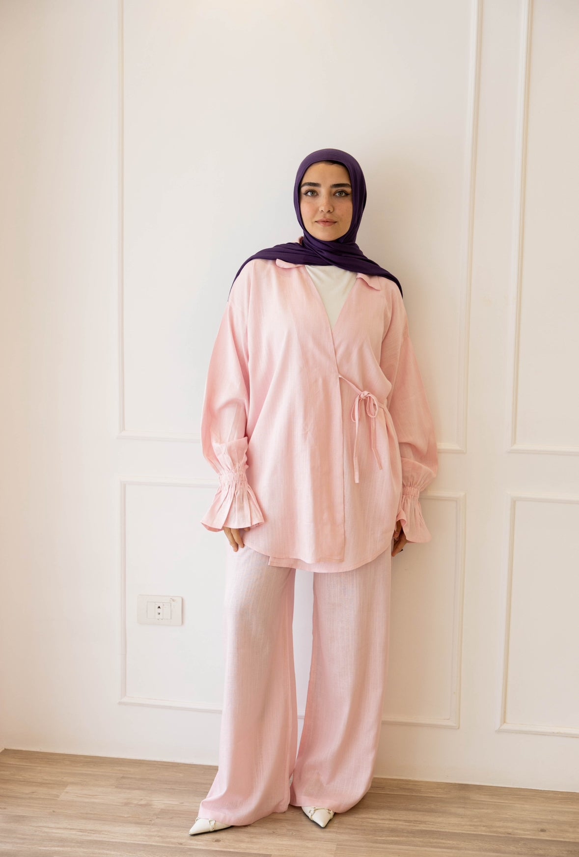 ASMC linen set in rose’