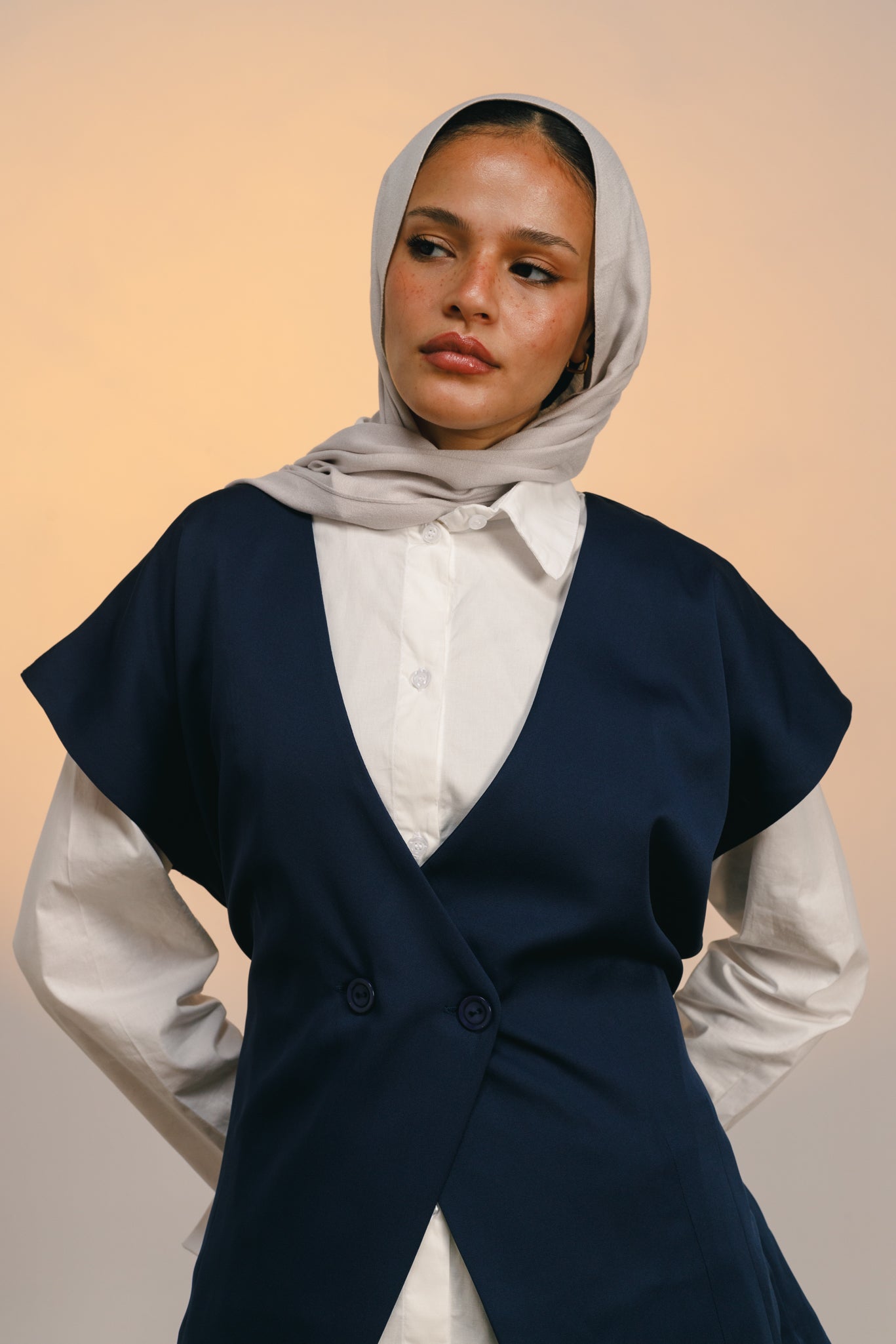 All in one vest - Navy
