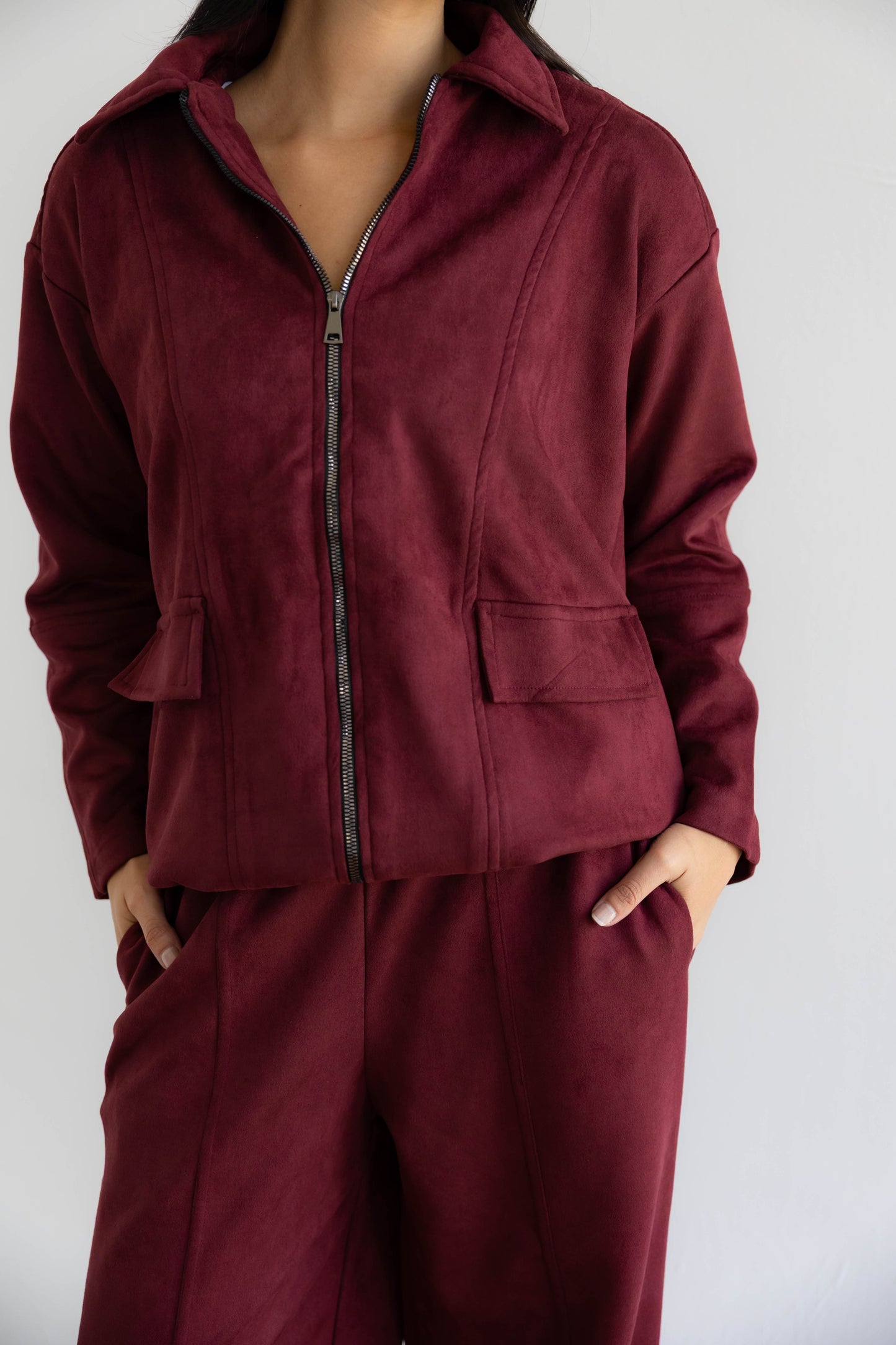 On Track Set In Burgundy