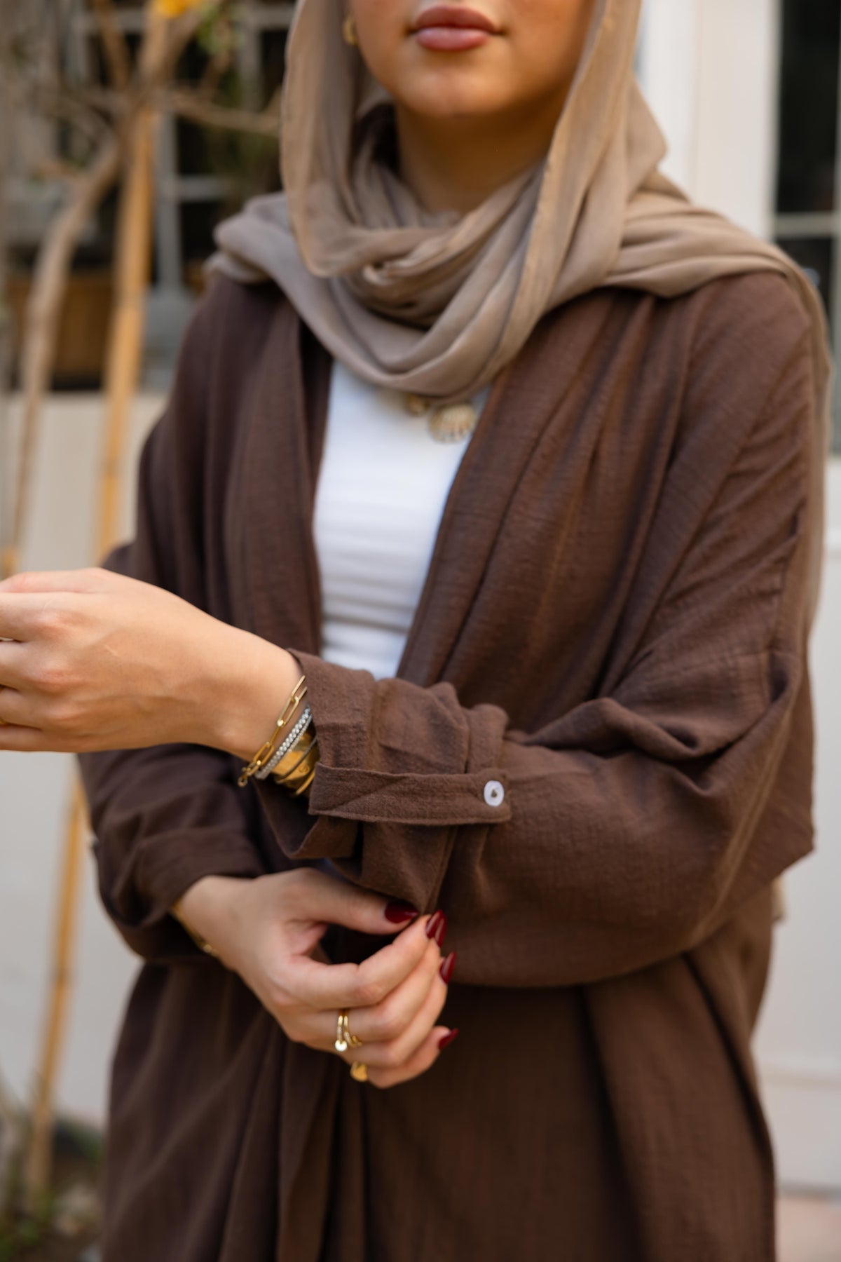 Sunset Flow Cardigan - Taupe