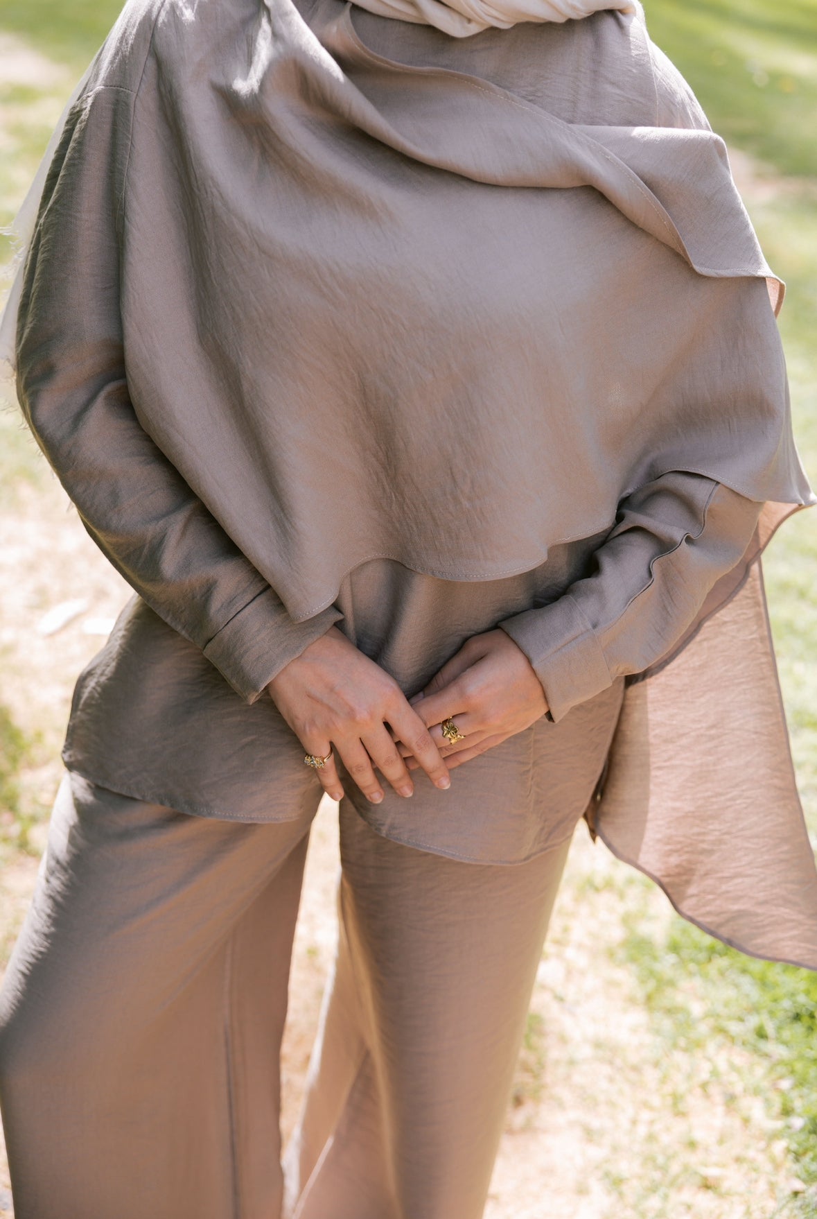 Dusk in linen set "Griege"