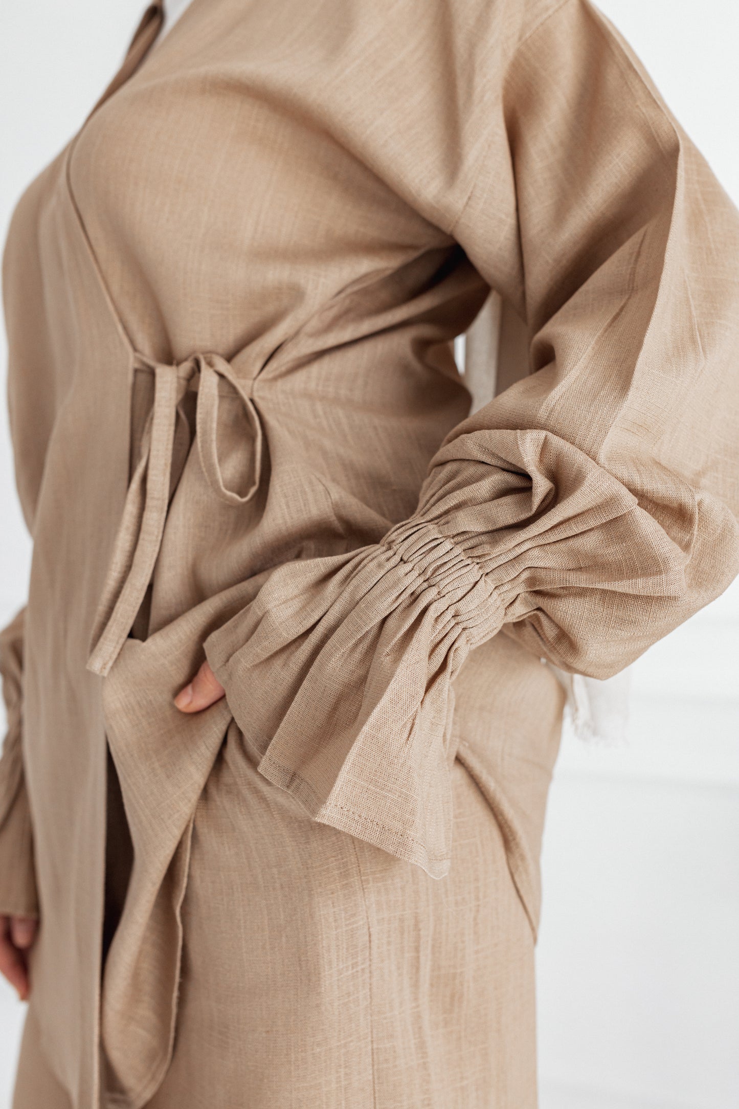 ASMC linen set in latte’