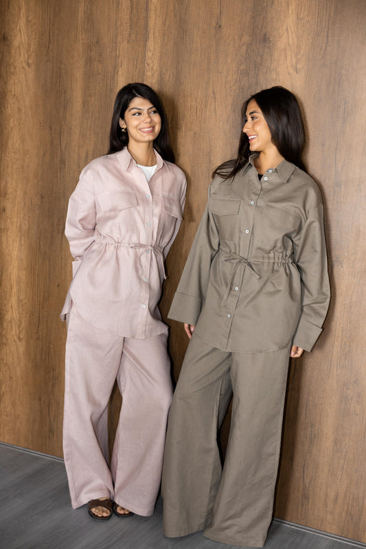ASMC Signature Linen Set - Earthy Greige