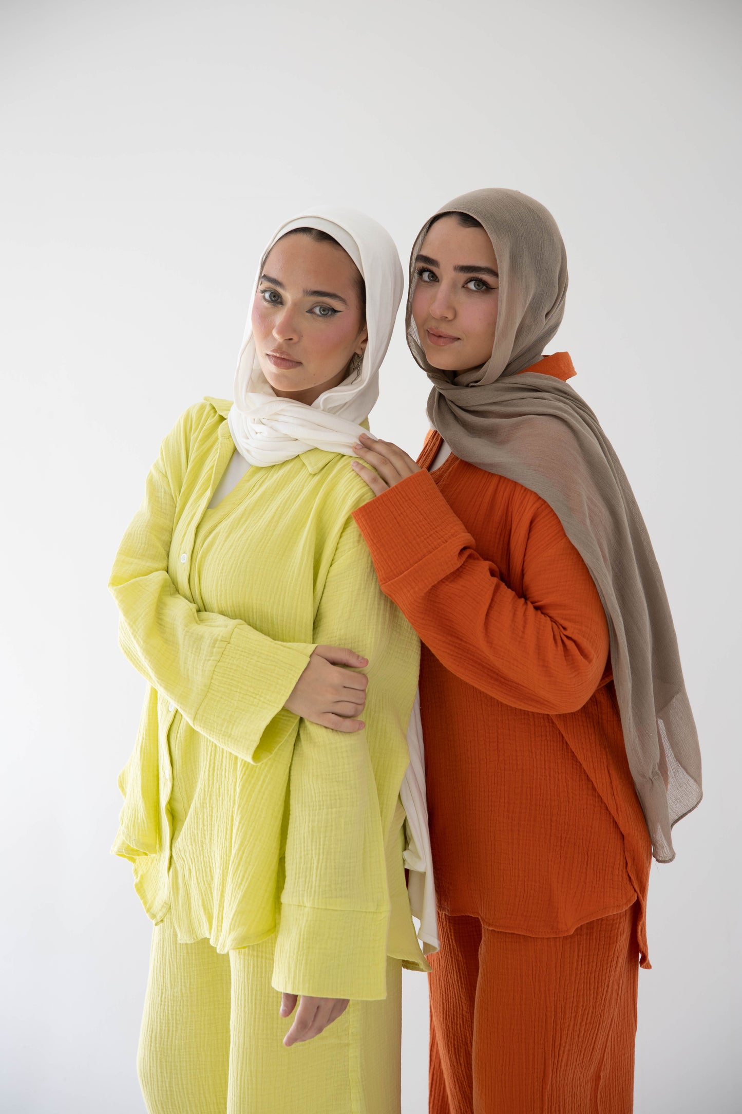 The breezy blouse in lime green