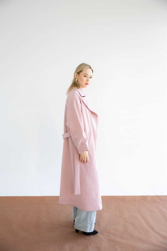 Snow Grace Coat - Blush