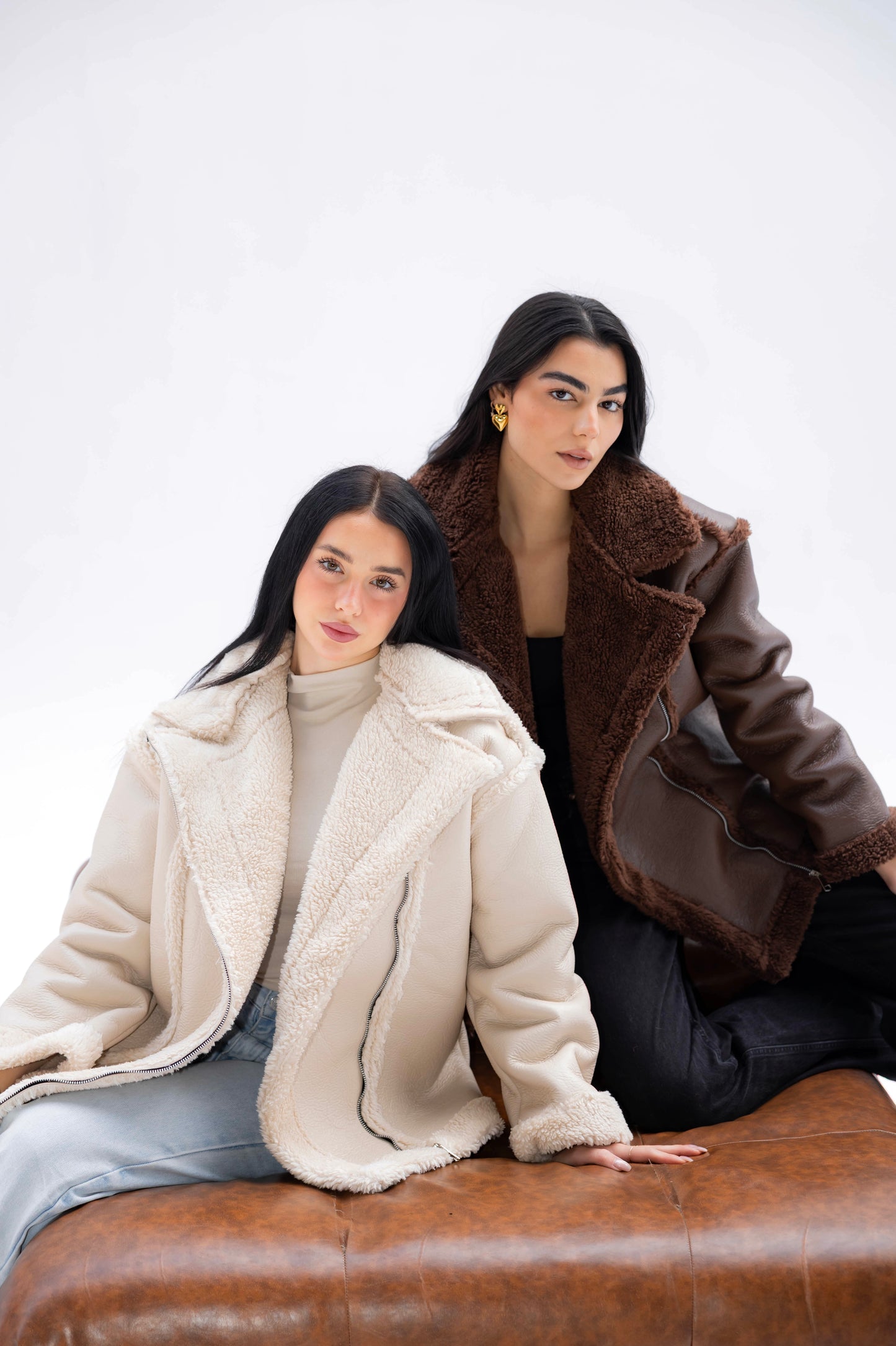 The Luxe Leather Jacket In Vanilla