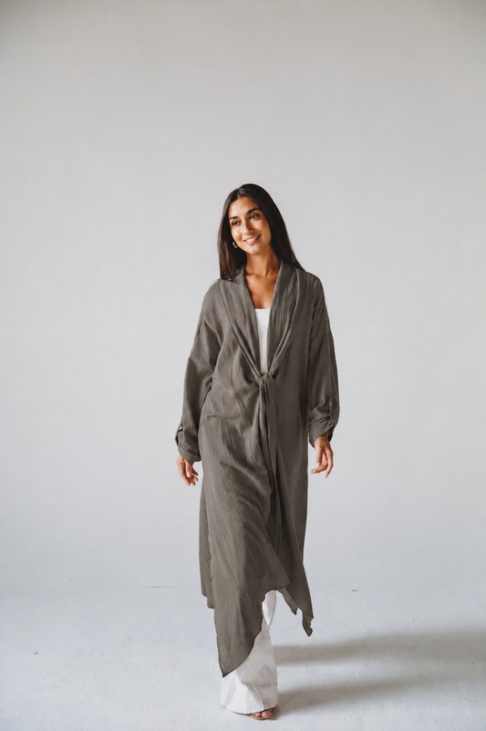 Sunset Flow Cardigan - Taupe