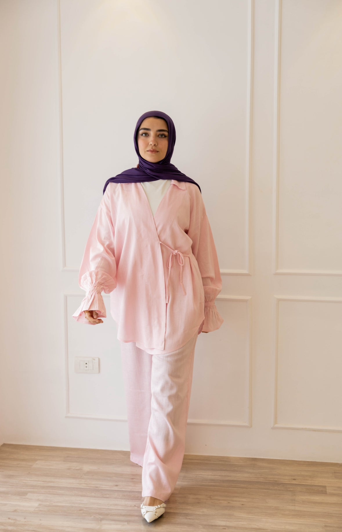 ASMC linen set in rose’