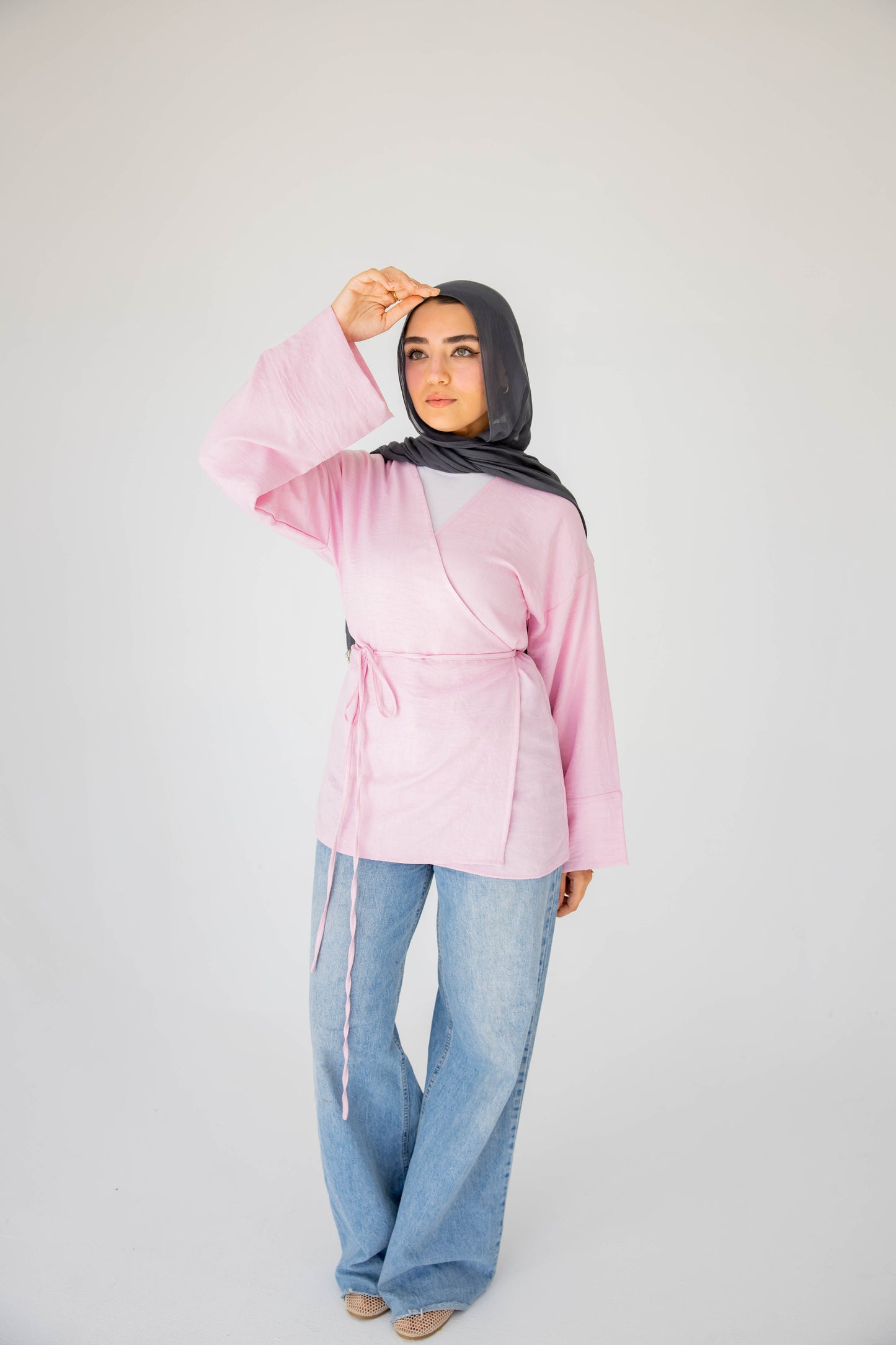 Luna wrap in Barbie pink