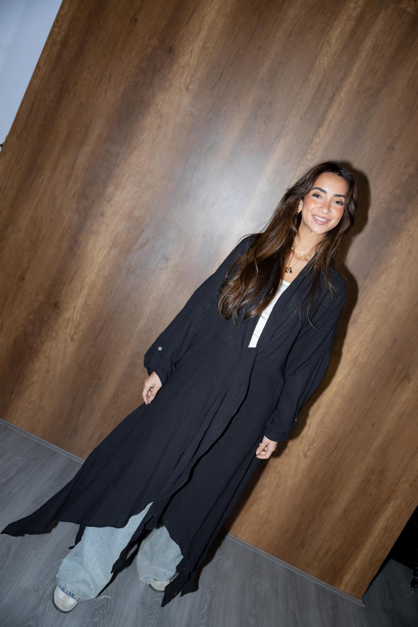 Sunset Flow Cardigan In Black