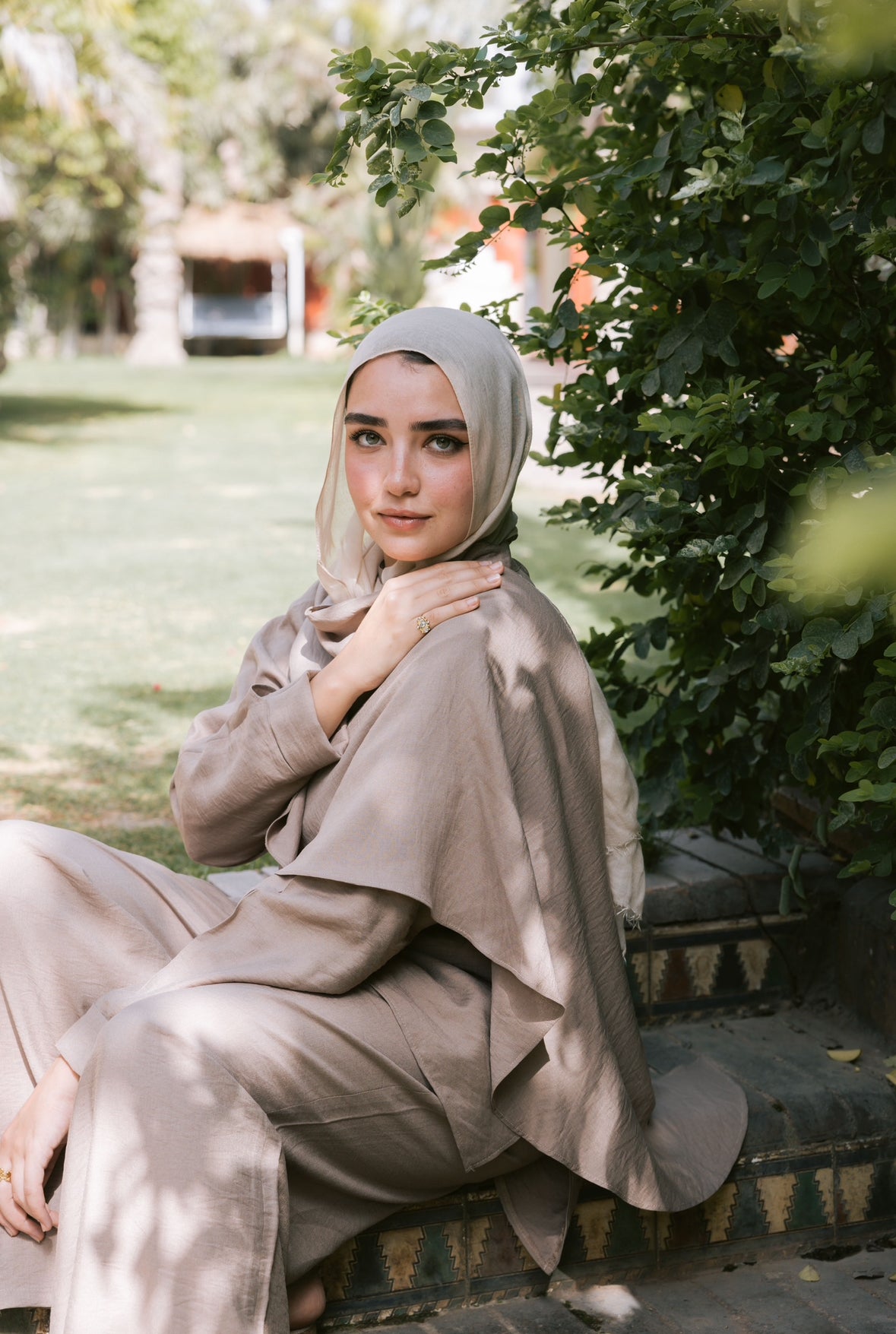 Dusk in linen set "Griege"