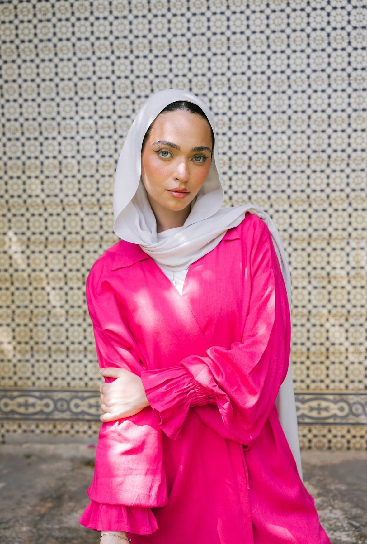 ASMC linen set in pink