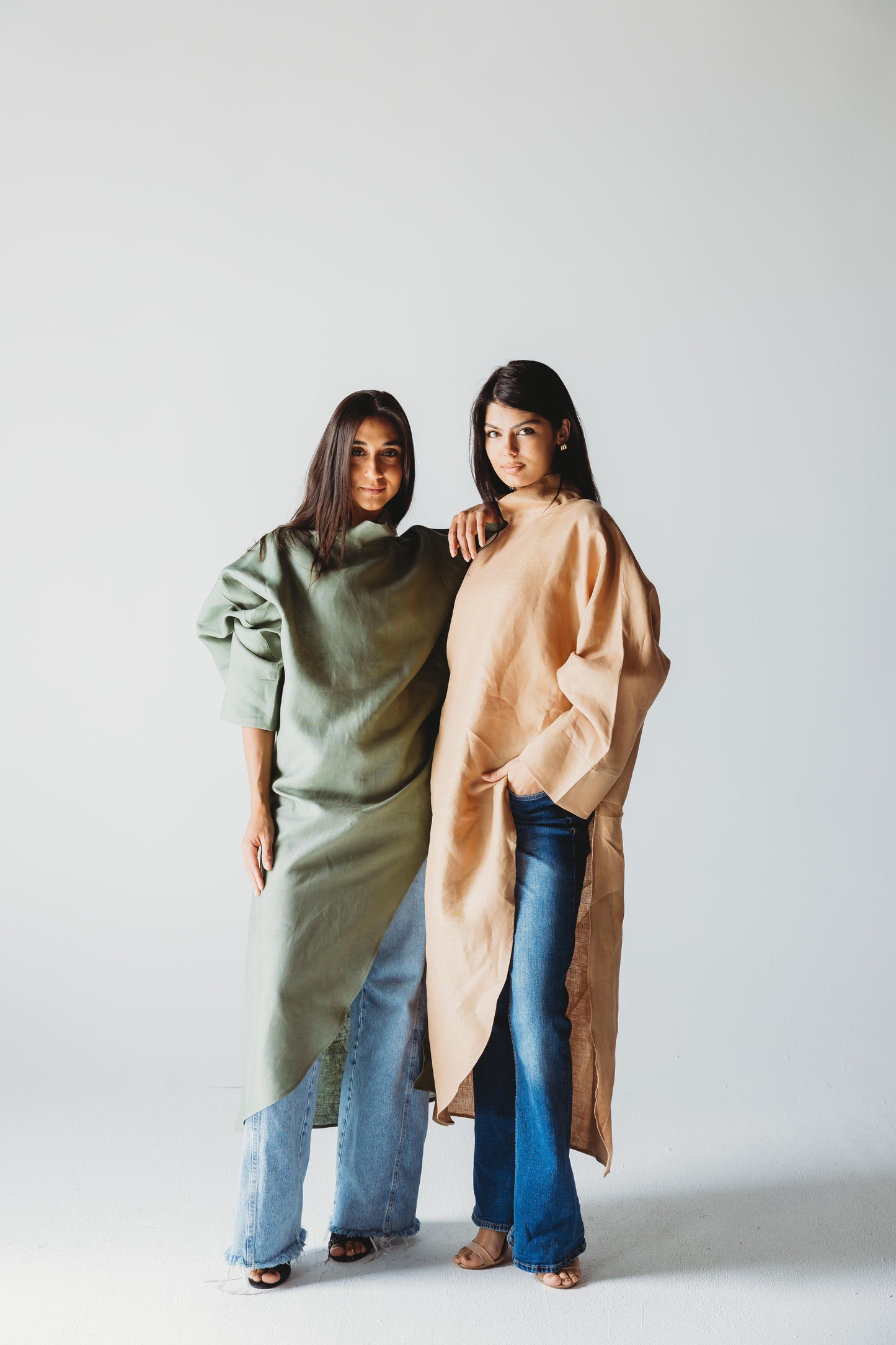 Pure Linen Luxe Drape - Olive