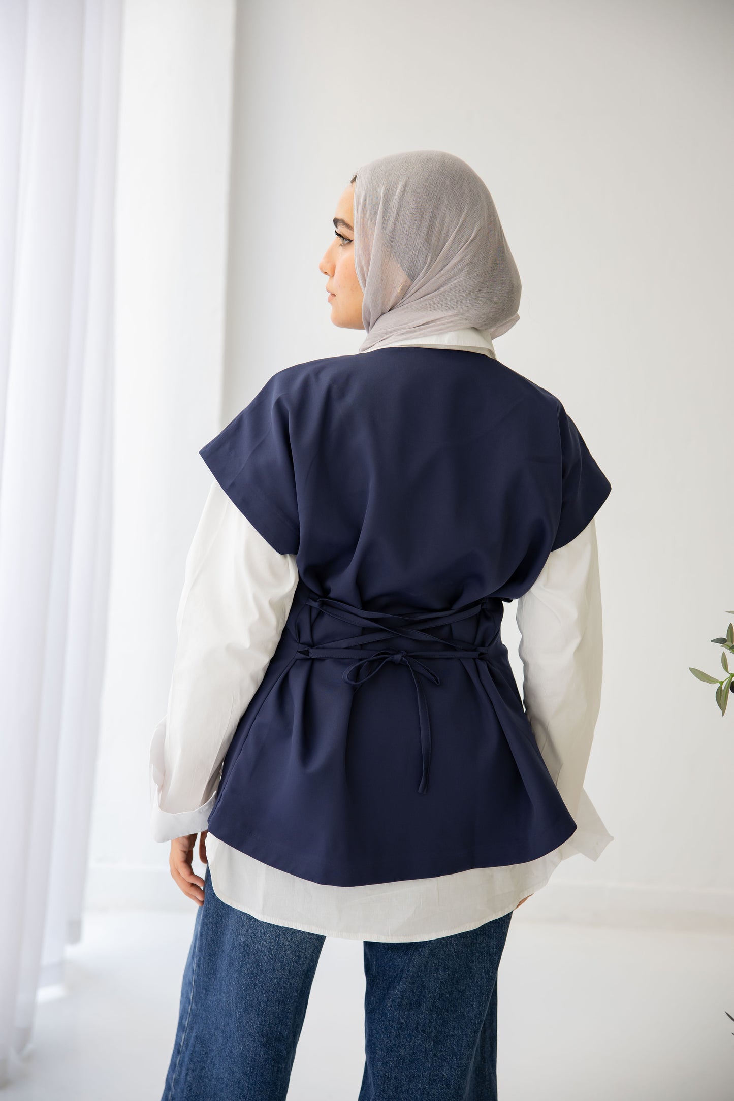 All in one vest - Navy