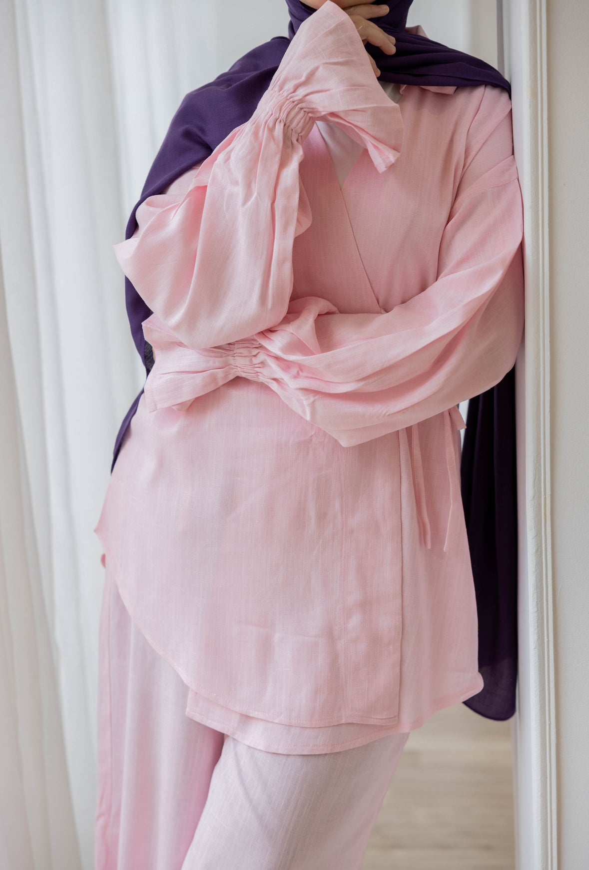 ASMC linen set in rose’