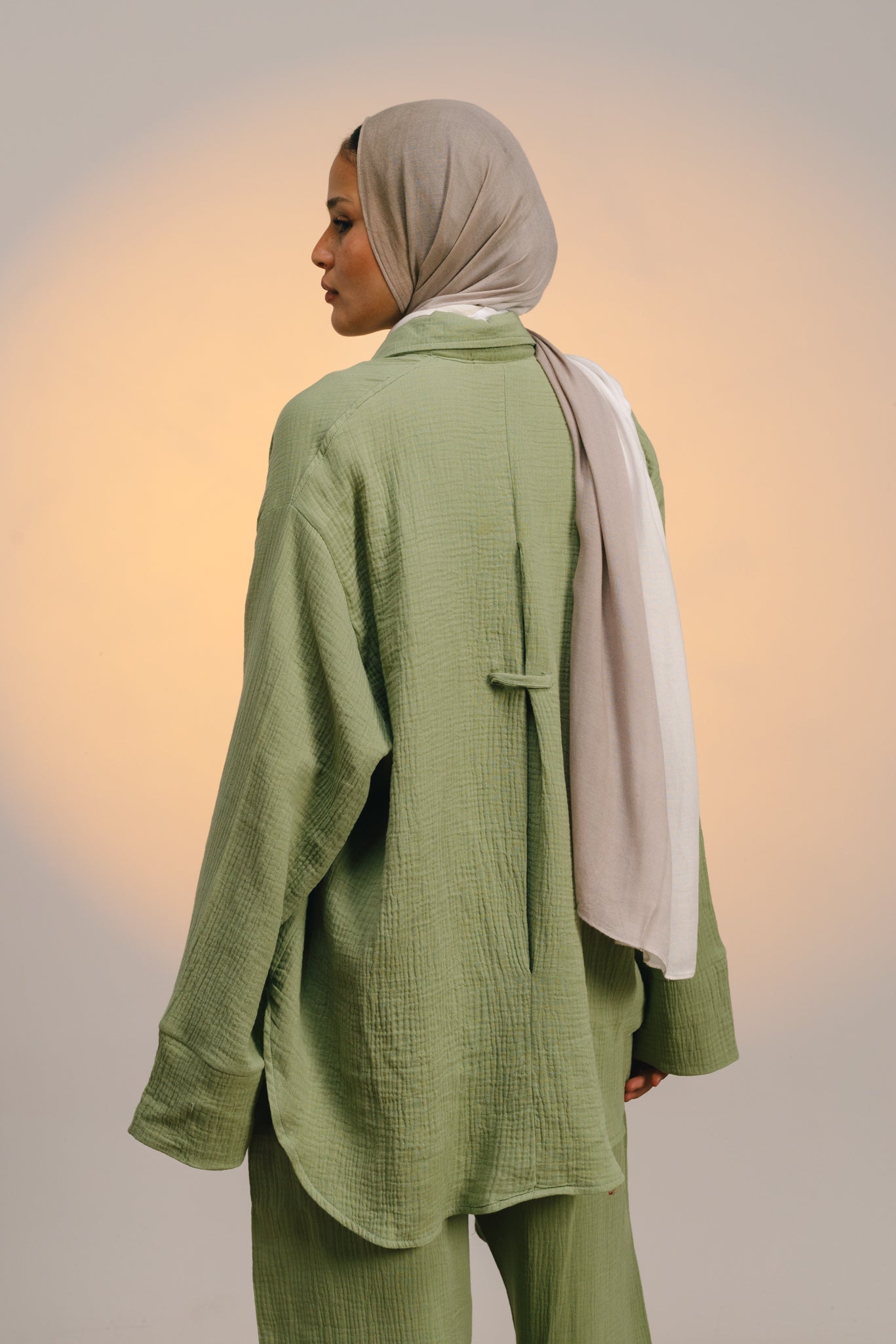 The breezy set in Matcha whip