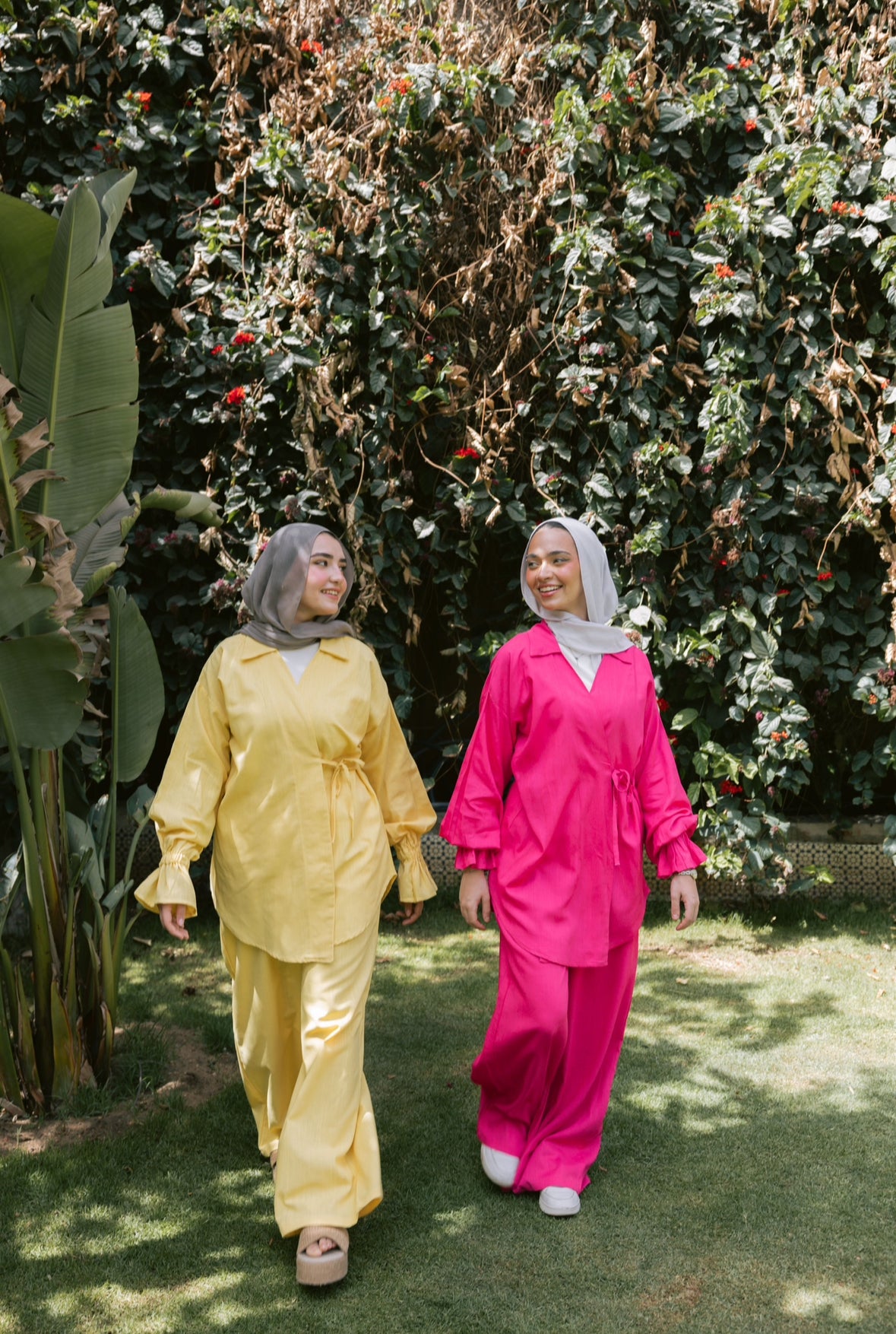 ASMC linen set in sunlight