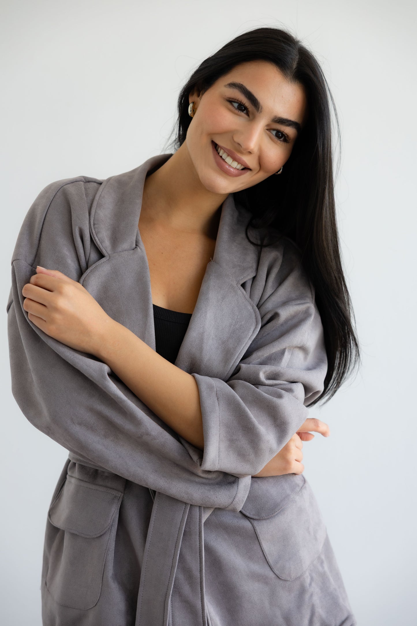 The Velvet Set In Grey