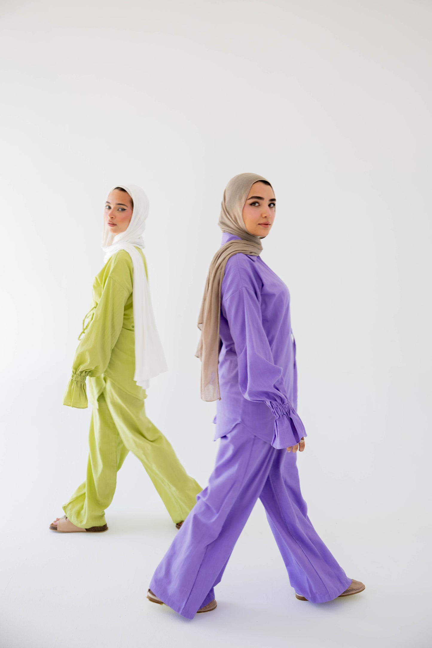 ASMC linen set in lilac
