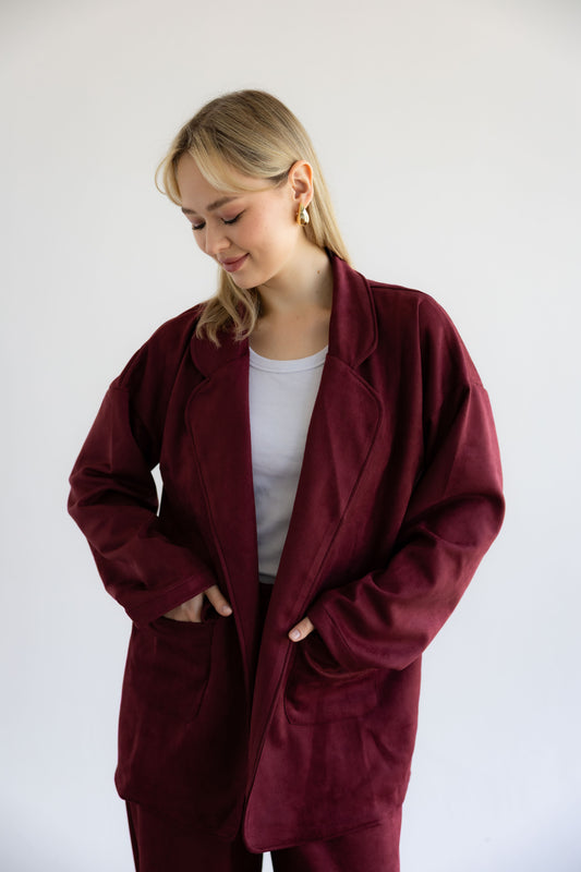 The Velvet Set In Burgundy