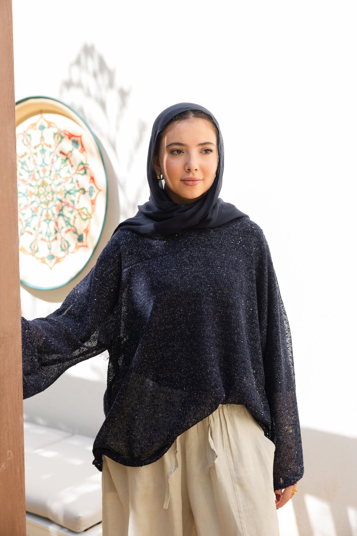Midnight Crochet Top - Midnight Navy