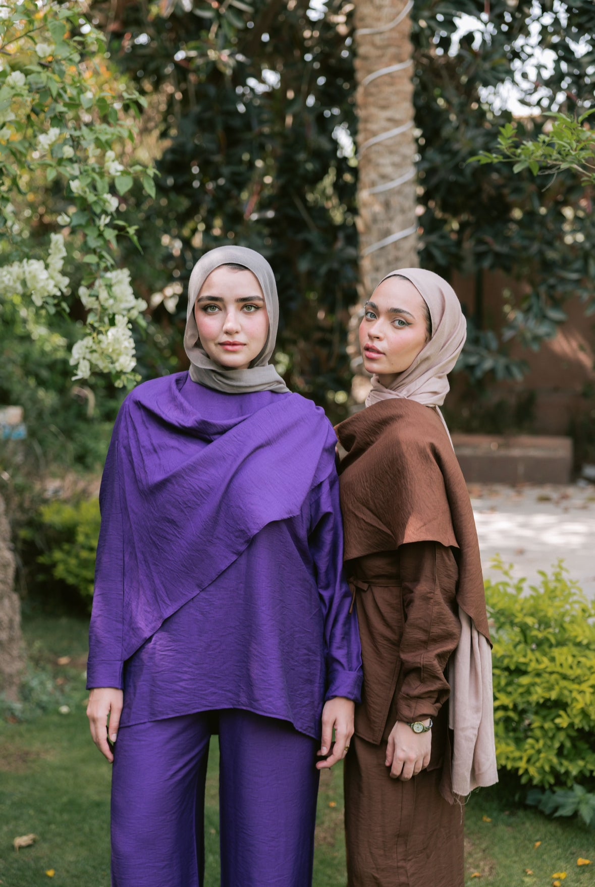 Dusk in linen set "Purple"