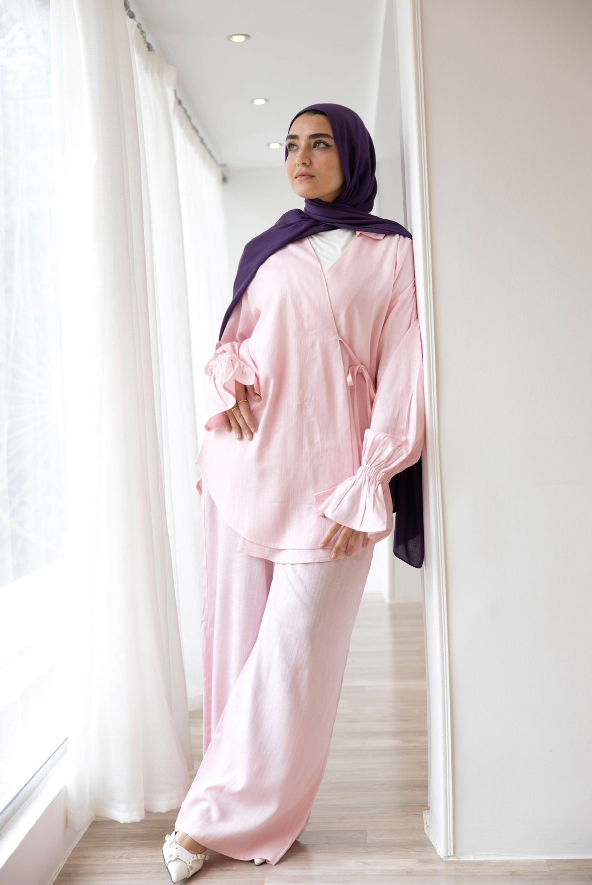 ASMC linen set in rose’