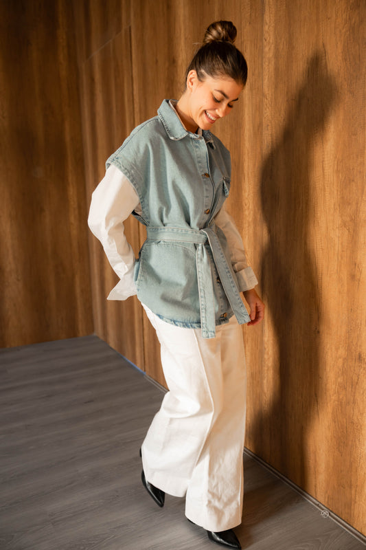 Born To Shine Denim Vest