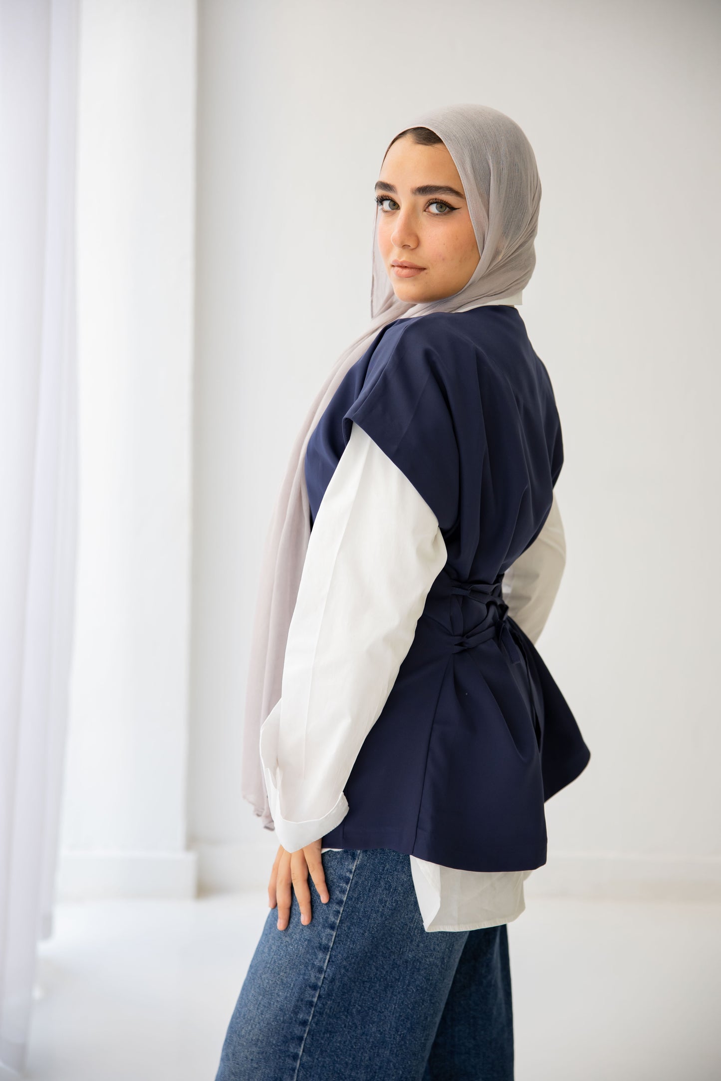 All in one vest - Navy