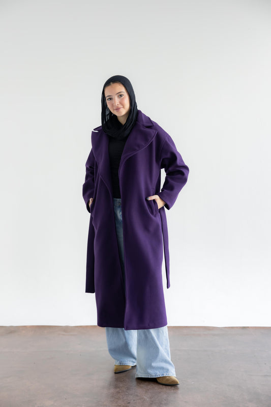 Snow Grace Coat - Deep Purple