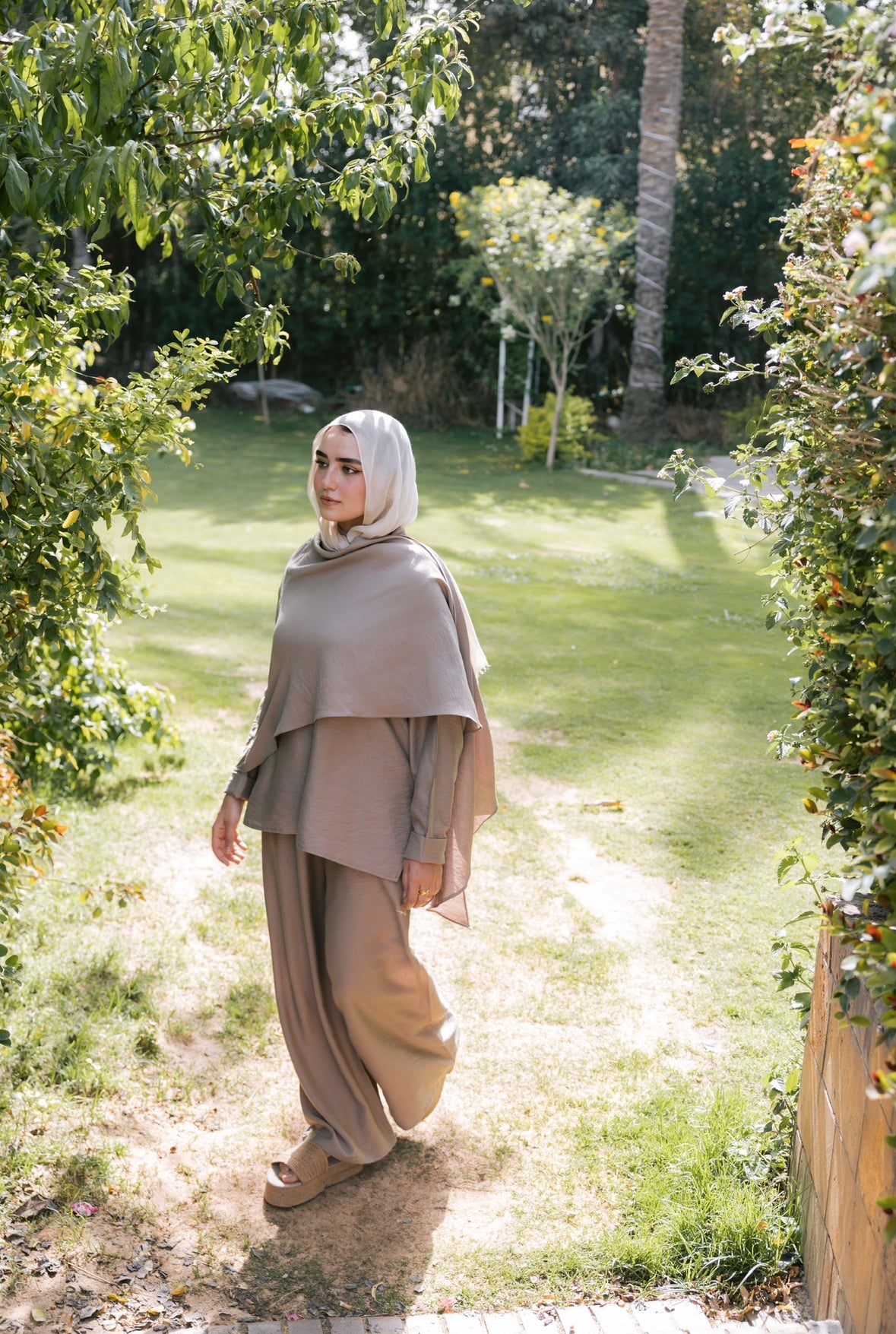 Dusk in linen set "Griege"