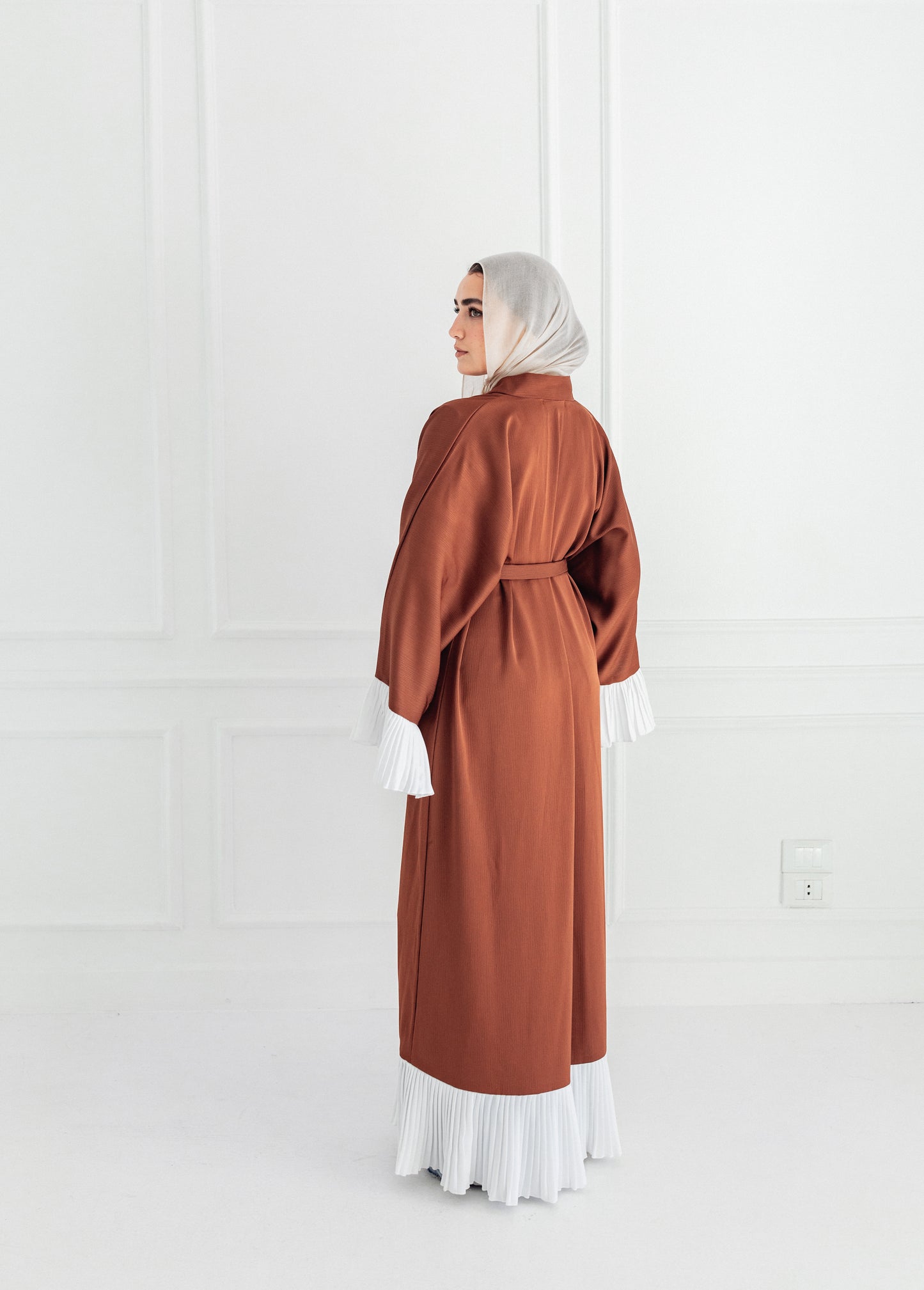 Grace abaya in light brown