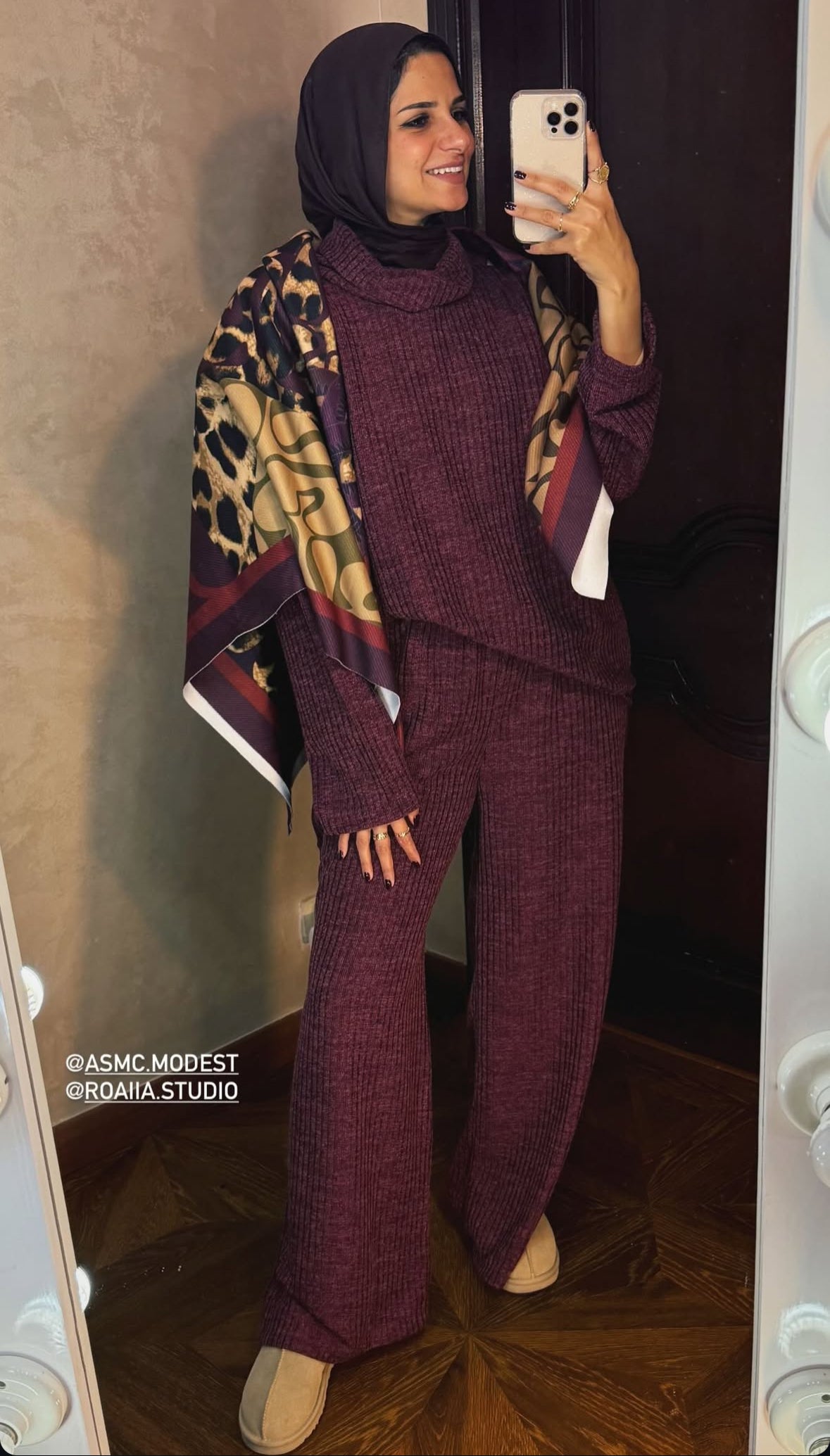 Everyday set in burgundy