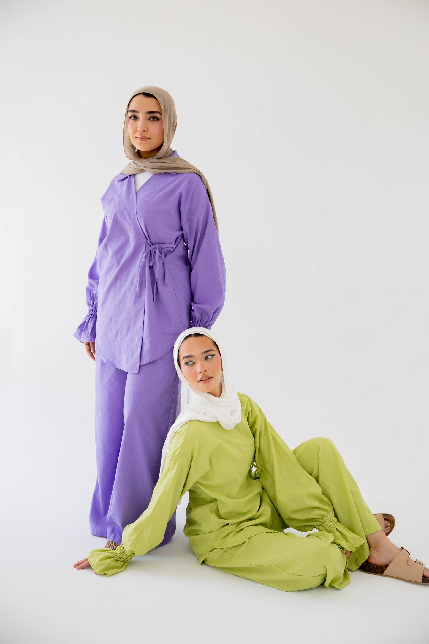 ASMC linen set in lilac